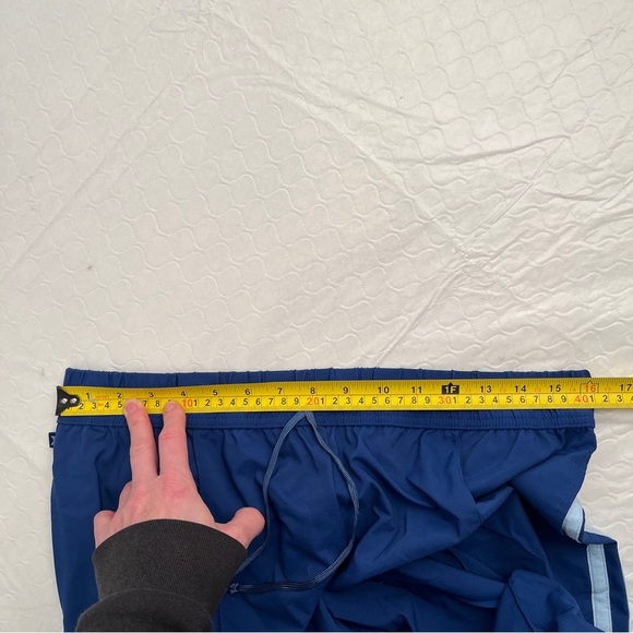 Express Jeans vintage Y2K blue side stripe cropped workout track pants - Picture 11 of 11